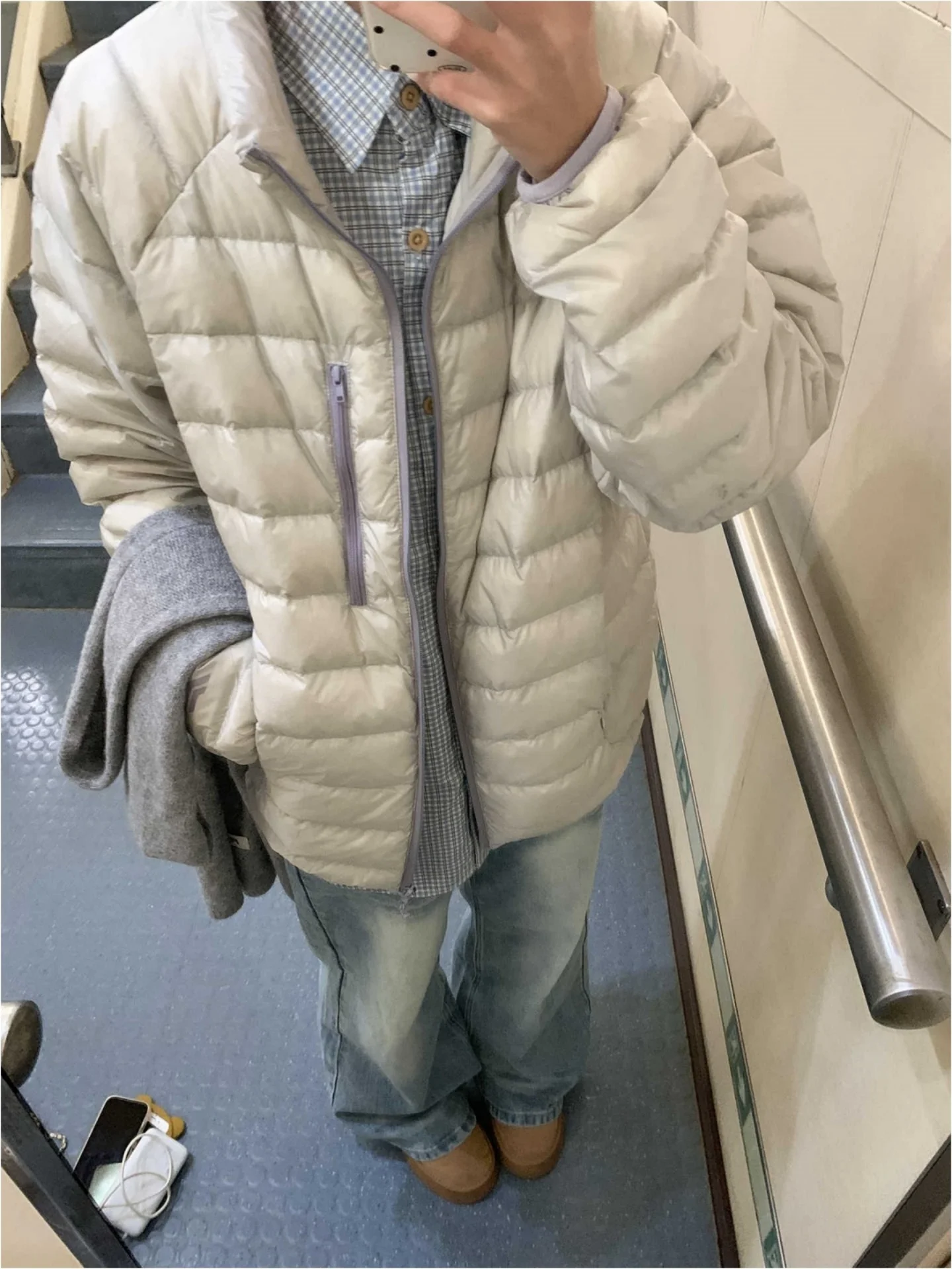 

Lightweight Warm Windproof Water-resistant White Du down Jaet Outdoor Skiing Cotton Coat Youth ular Ci Casual Wear