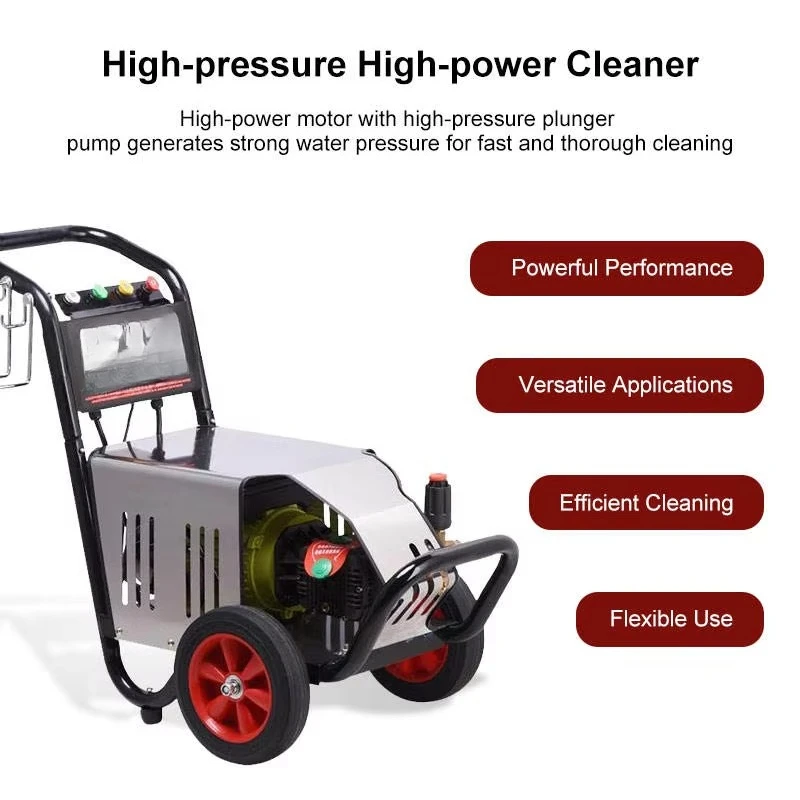 380V 300Bar 5000PSI Industrial Electric High Pressure Washer  Car Washer Portable Cold Water Cleaner for Equipment