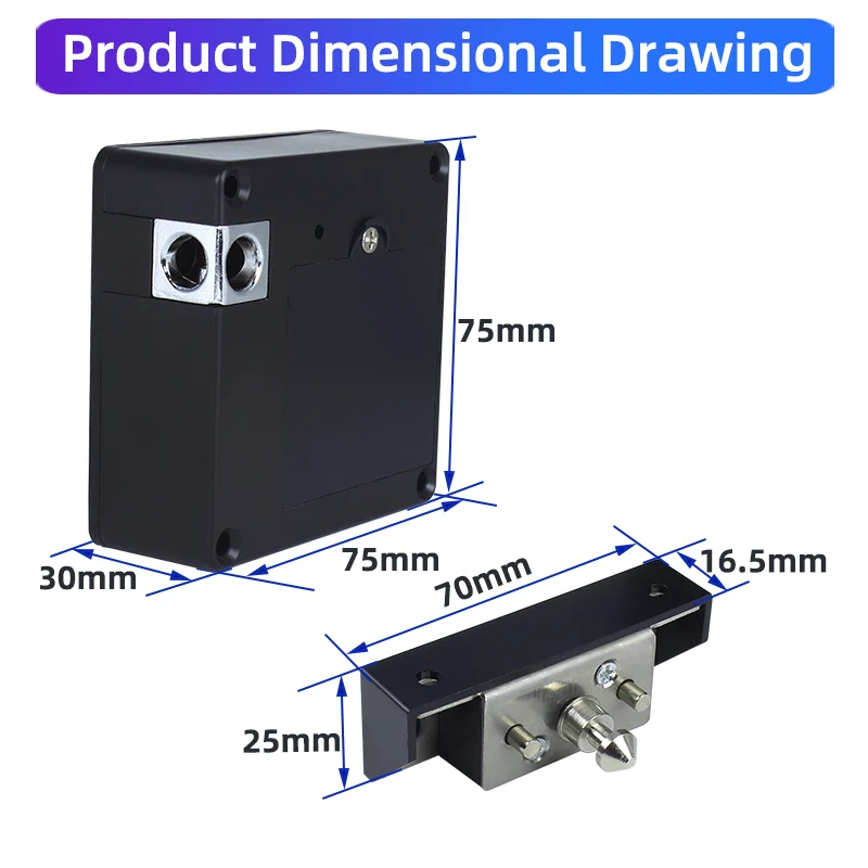 RFID smart drawer storage cabinet lock, battery driven low battery reminder, can be set to open multiple locks with one card