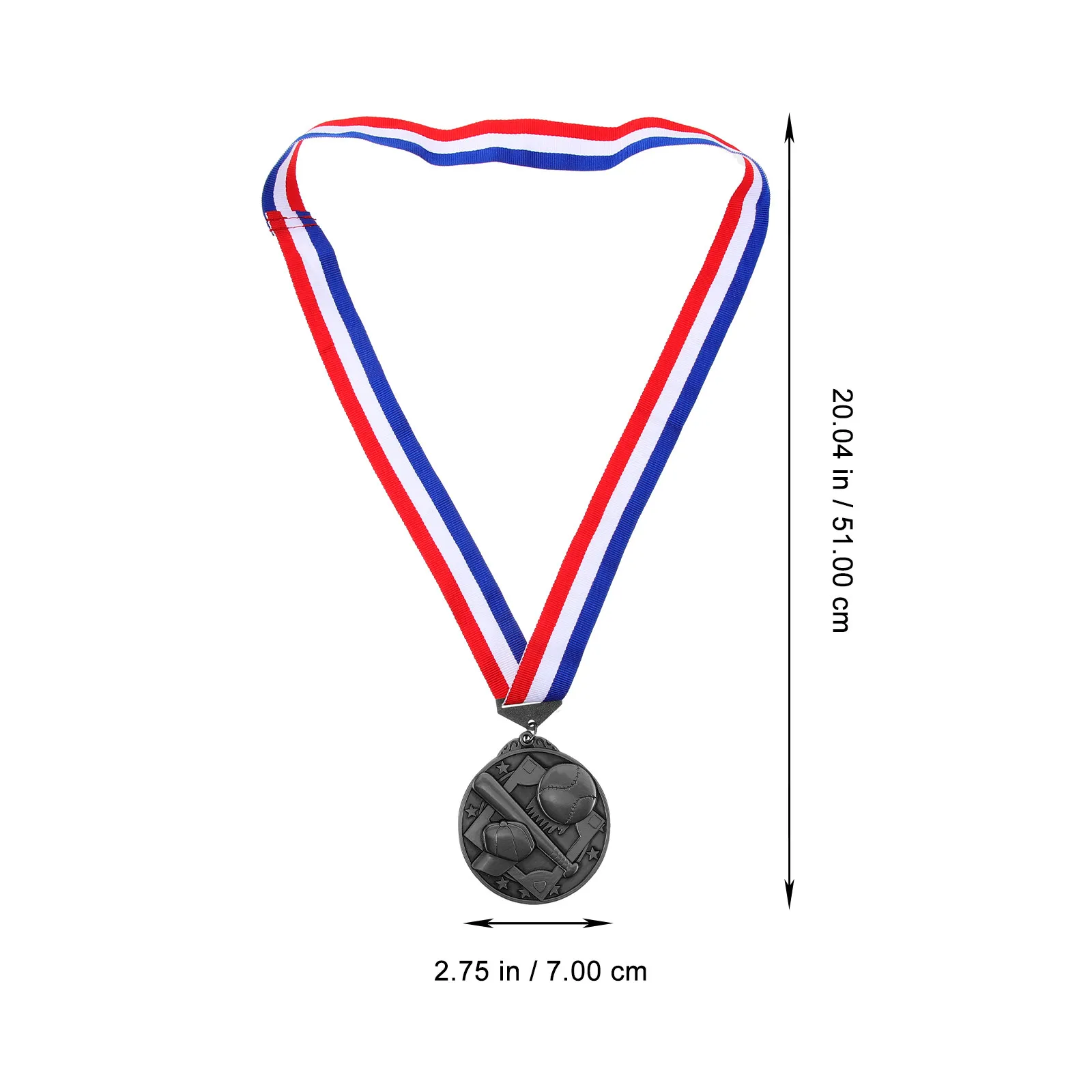 Baseball Medal Zinc Alloy Round Hanging Award for Sports Events, Competition Recognition, Creative Delicate Design