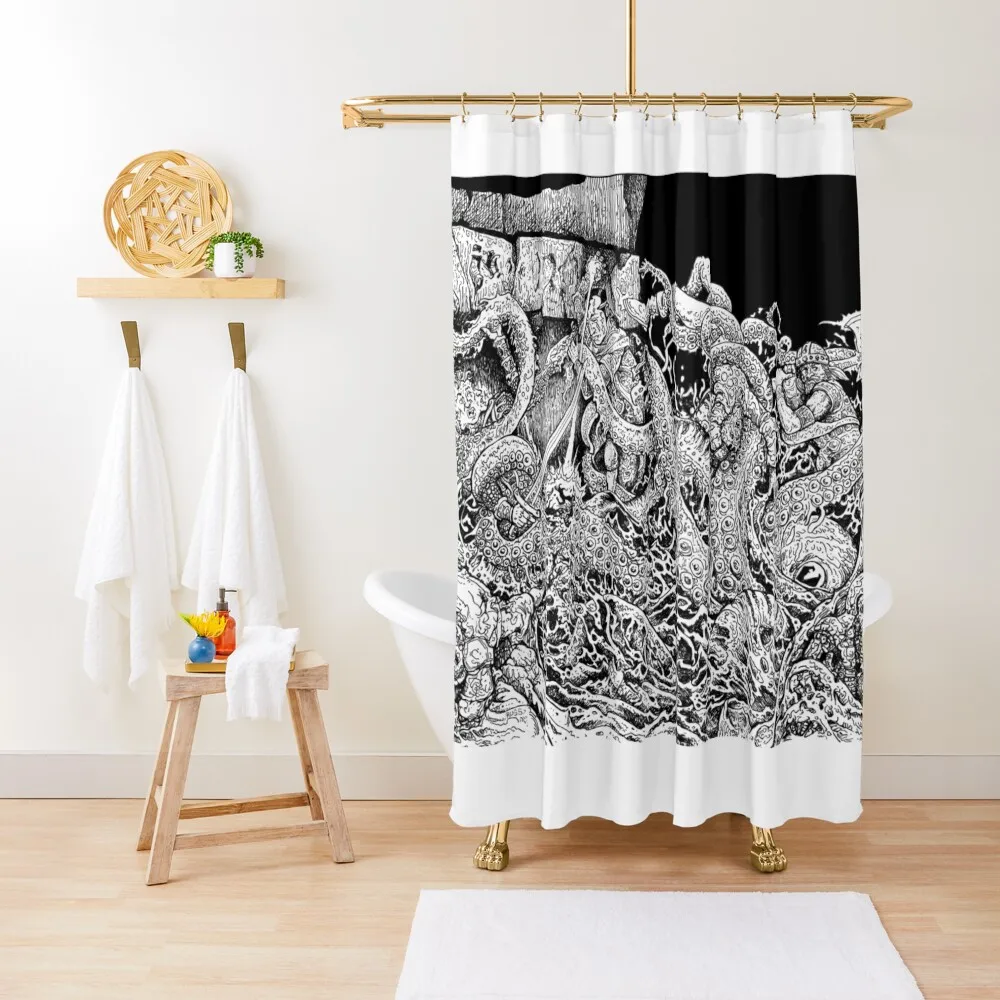 

GROGZINE19 Shower Curtain Waterproof Shower And Anti-Mold Bathroom Accessory Bathroom Accessories Shower For Bathrooms Curtain