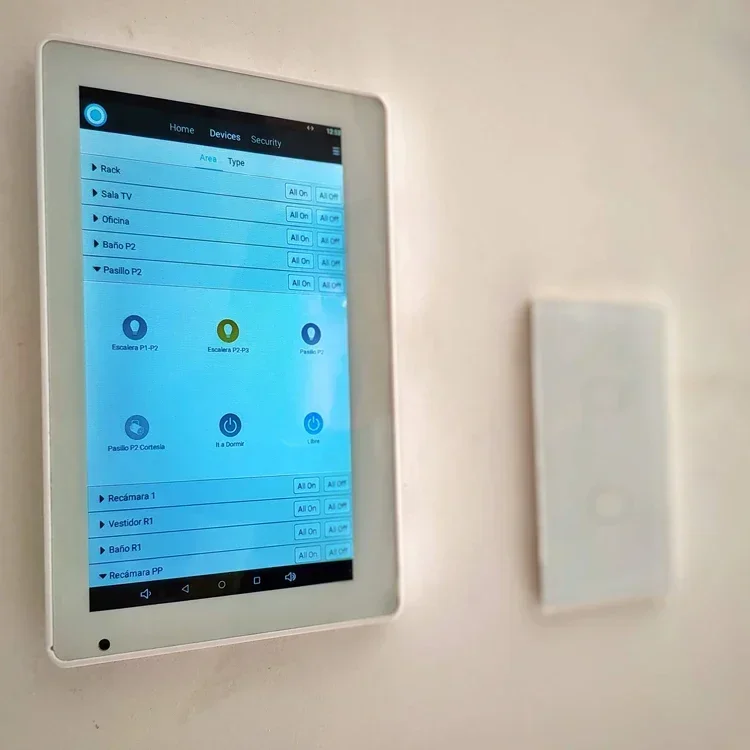 7-Inch Wall-Mounted Touchscreen Keypad for Smart Home and Security Systems