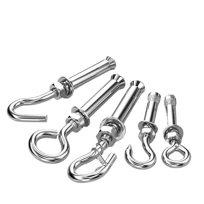 

304/201/carbon steel expansion screw hooks, lifting hooks, water heater bolts M6 M8 M10 M12 tools accessories