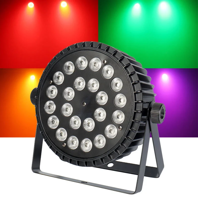 DJ LED Flat Par 24x10W Full Color LED wash light Disco Party Wedding Club Bar Concert DMX LED light Stage light effect show