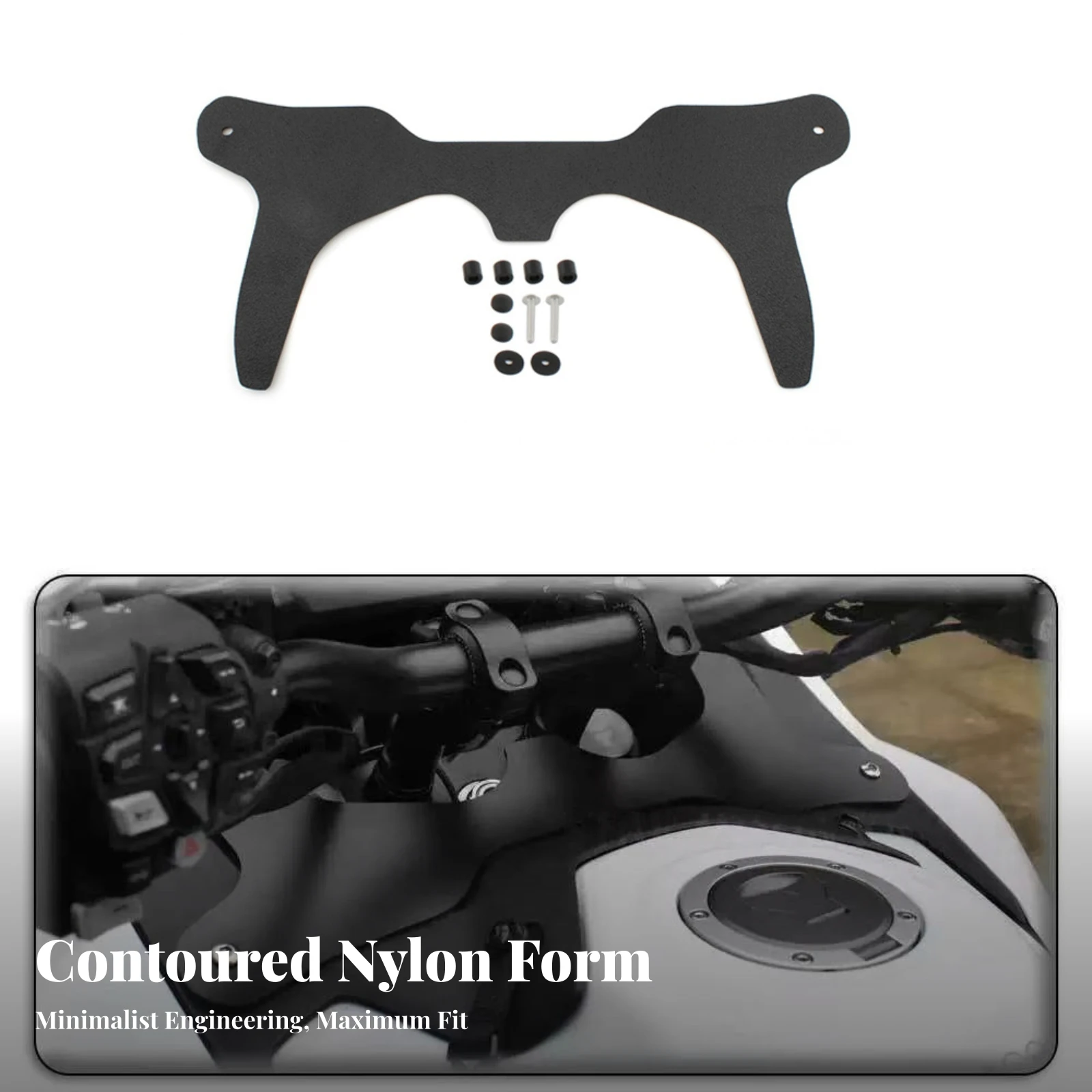 Front Fork Air Deflector Sturdy Front Fork Wind Deflector Contoured Unobtrusive for Touring