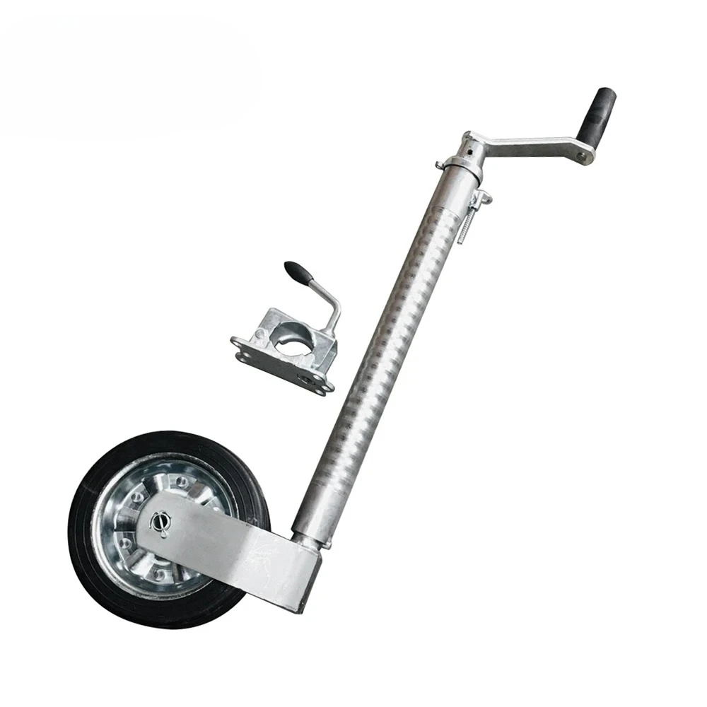 Heavy Duty 48MM Ribbed Trailer Jockey Wheel Camper Jack Stand Support Legs Corner Steady Clamp Caravan Parts RV  Accessories
