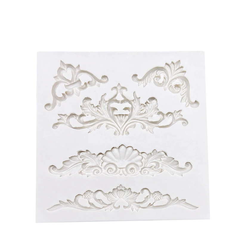 Relief Decorative Pattern Silicone Sugarcraft Mold Resin Tools Cupcake Baking Mould Fondant Cake Decorating Tools