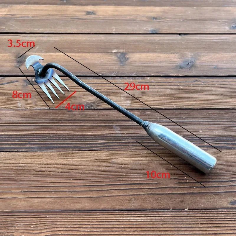 Hoe Weeding Artifact, Uprooting and Weeding Tools, Gardening Hoeing Rake, Manganese Steel Farm Tool, Small Hoe, Loosening Soil a