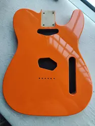 Alder Wood Guitar Body Gloss Finished, Handmade Orange Color, Custom Eectric Guitar Barrel Replacement, High Quality, 5.56cm