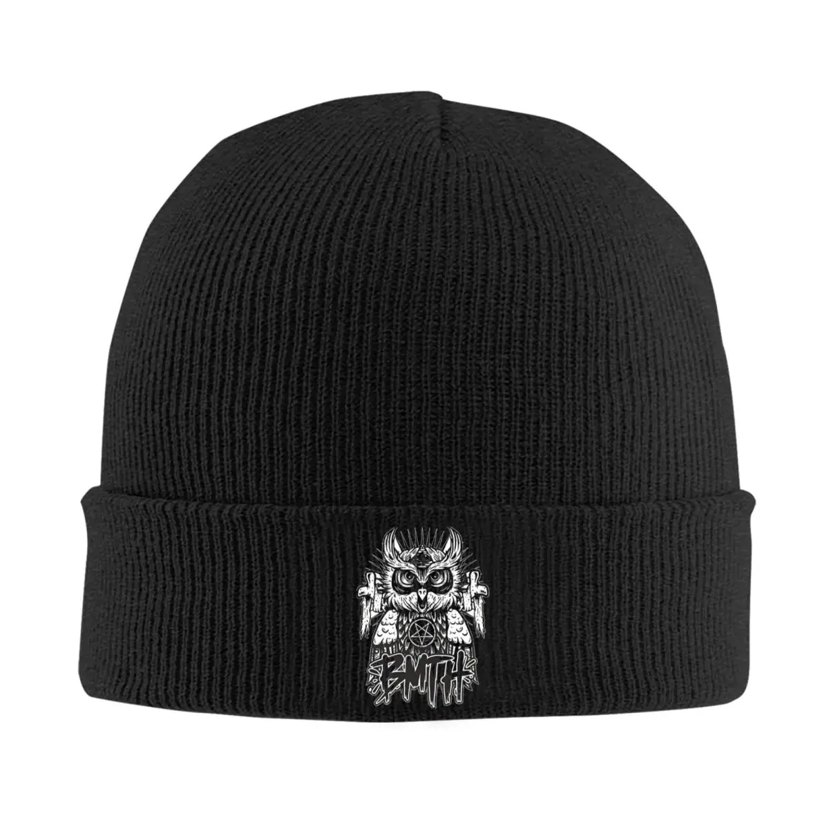 Bring Me The Horizons BMTH Metalcore Hats Autumn Winter Skullies Beanies Ski Caps Unisex Acrylic Knitted Hat