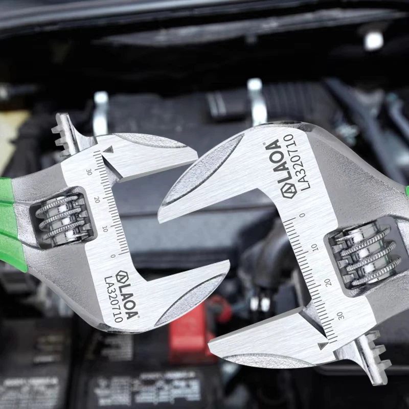 مفتاح ربط LAOA قابل للتعديل خفيف الوزن، فتحة كبيرة، مقبض قصير، مفاتيح صغيرة متعددة الوظائف #4