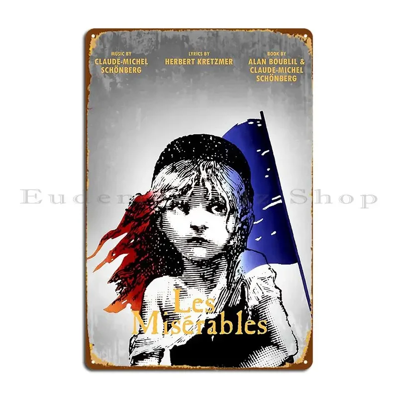 Les Miserables Metal Plaque Designs Cinema Wall Cave Club Pub Tin Sign Poster