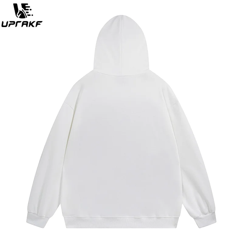 UPRAKF Casual Hoodie Streetwear High Quality Tops Long Sleeve Pullovers Hip Hop Fashion Simple Design