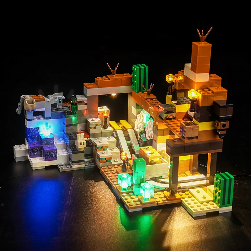 Brick Bling LED Light 21263-set Geschikt voor The Badlands Mineshaft Blocks (alleen verlichtingsaccessoires)