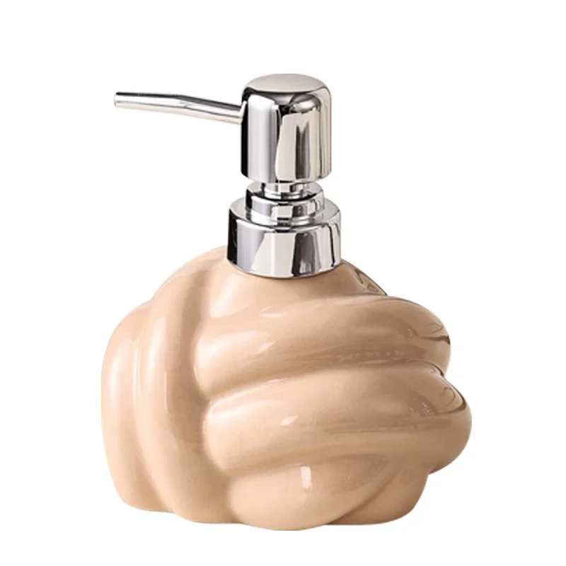 Knot Lotion Bottle Hotel Ceramic Soap Dispenser Hand Sanitizer Shower Gel Home Bathroom Accessories