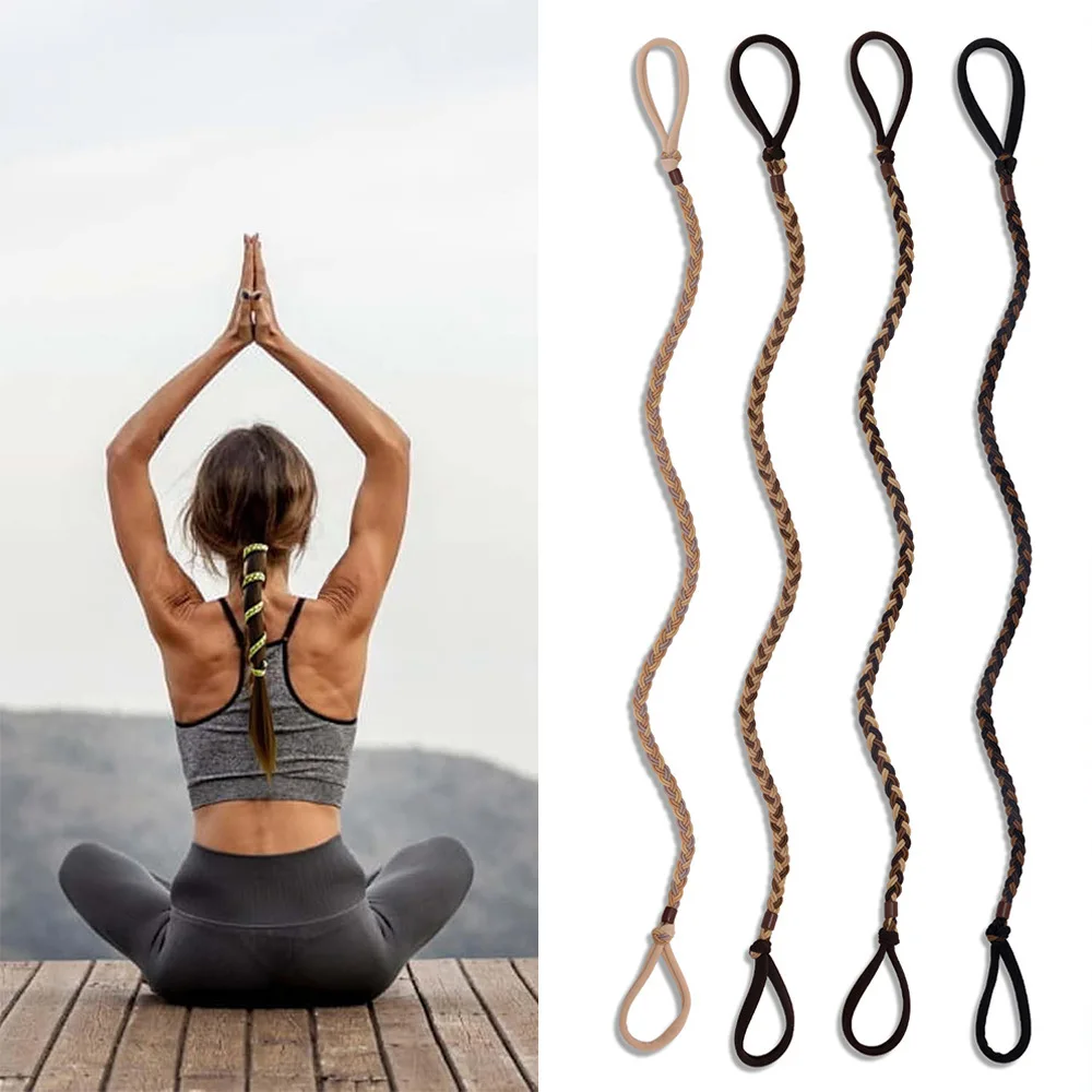 

4PC High Elasticity Hair Ring Ponytail Holder High-end Rubber Band Accessory Hair Ties Rope for Women Girls