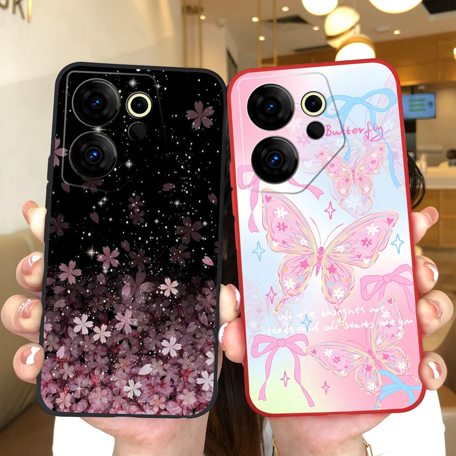 New Design For Tecno Camon 20 Premier 5G Case Cute Cartoon Cat Pattern Silicone Soft Cover For TecnoCamon 20Premier Funda Bumper