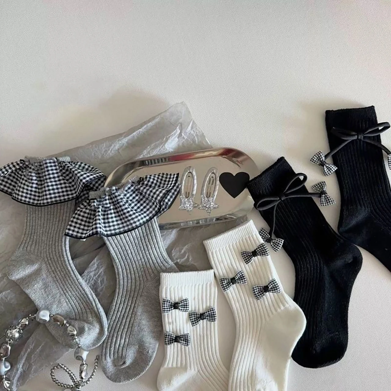 

Детские носки-гольфы для девочек с рюшами и бантиками, весенне-летние, хлопковые, для детей 3-8 лет