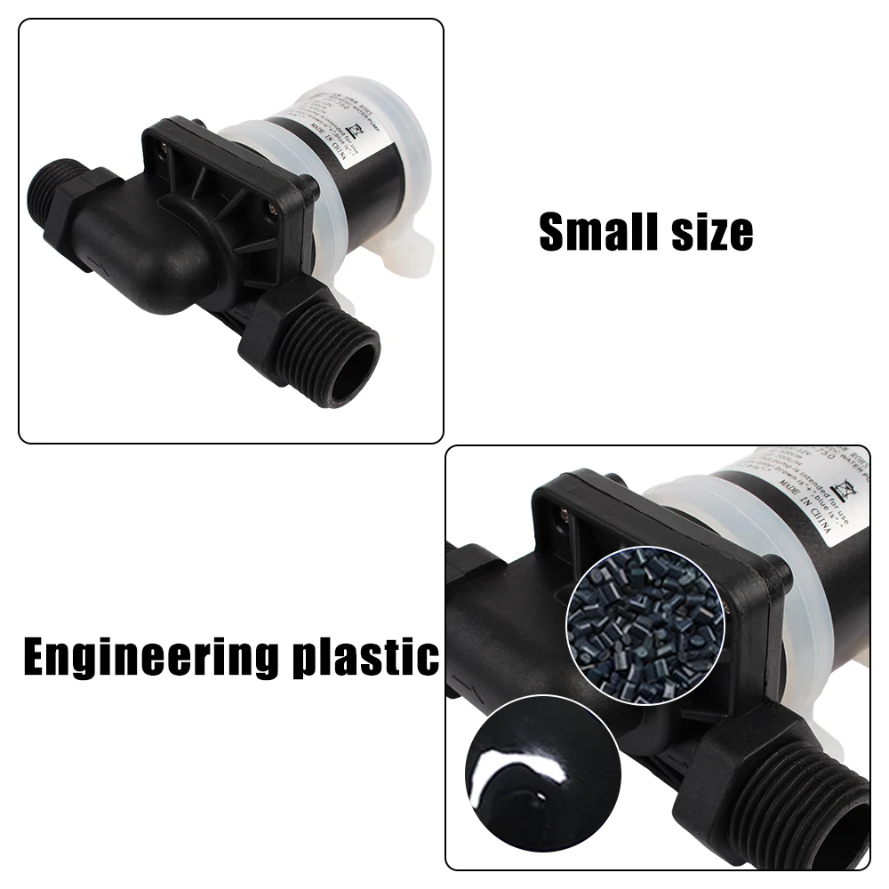 Micro pompa ad acqua sommergibile Pompa ad acqua a motore solare senza spazzole DC 12V 24V Scaldabagno Doccia Riscaldamento a pavimento Pompa booster