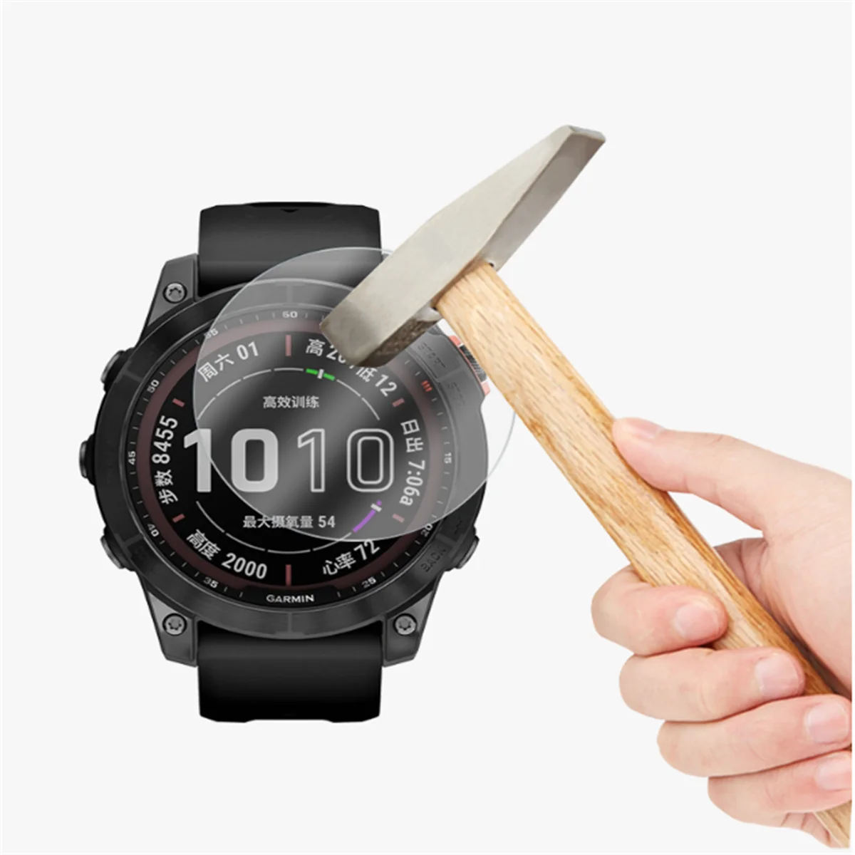 2Pcs HD กระจกนิรภัยสำหรับ Garmin Fenix 7 7S 7X 6 5 5X 5S Smartwatch Screen Protector ฟิล์มสำหรับ Garmin Fenix6นาฬิกาอุปกรณ์เสริม
