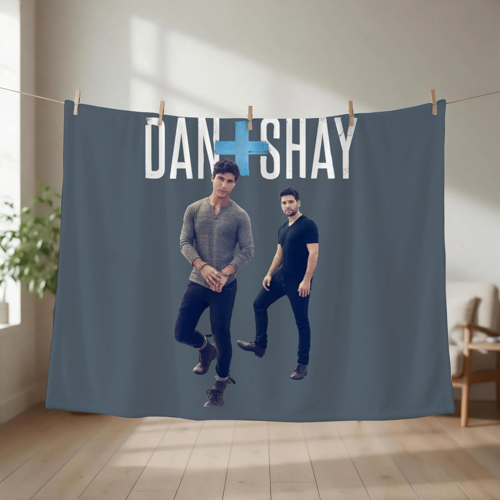 Dan+Shay Youth Teenager Throw Blanket couch cozy soft plush fuzzy picnic outdoor blanket
