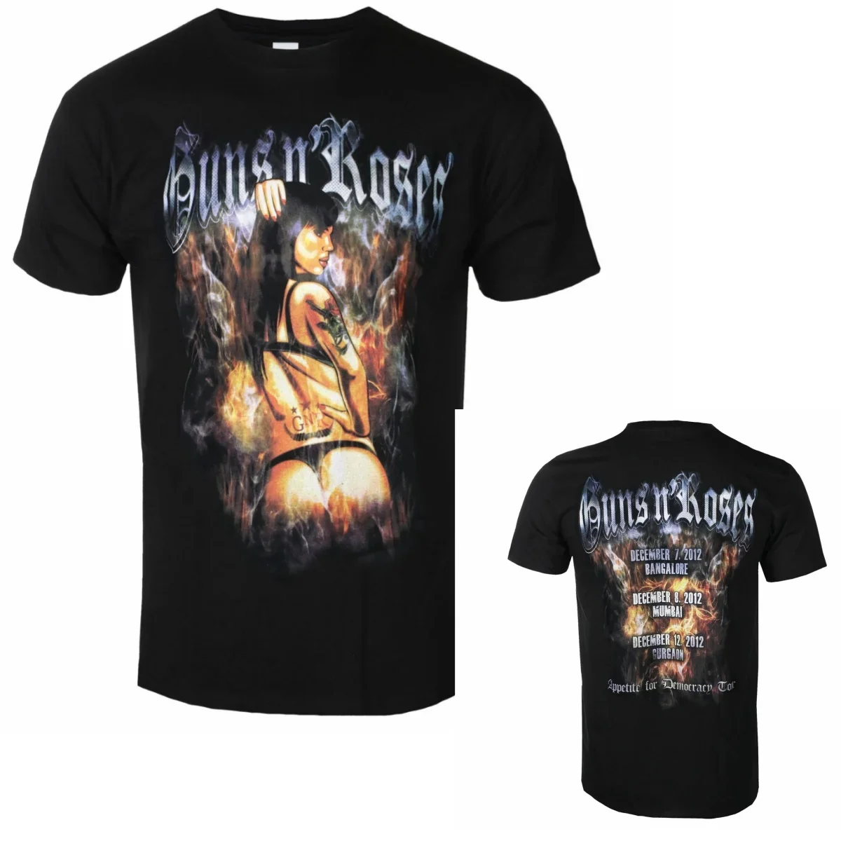 Rare Guns N' Roses Graphic Cotton T-shirt Unisex Summer Short Sleeve Fashion Brand Tee Luxury Casual Vintage Tees