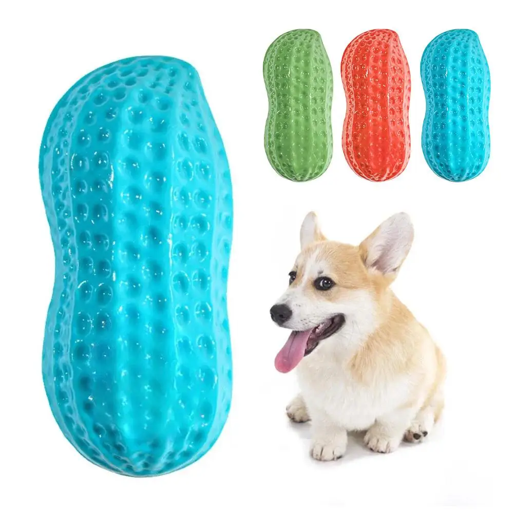 Sound Making Dog Toy TPR Milk Fragrance Peanut Toy Grinding Pet Teeth Inu Resistant Hair Shiba Sound Supplies Toy Golden Bi F9A8