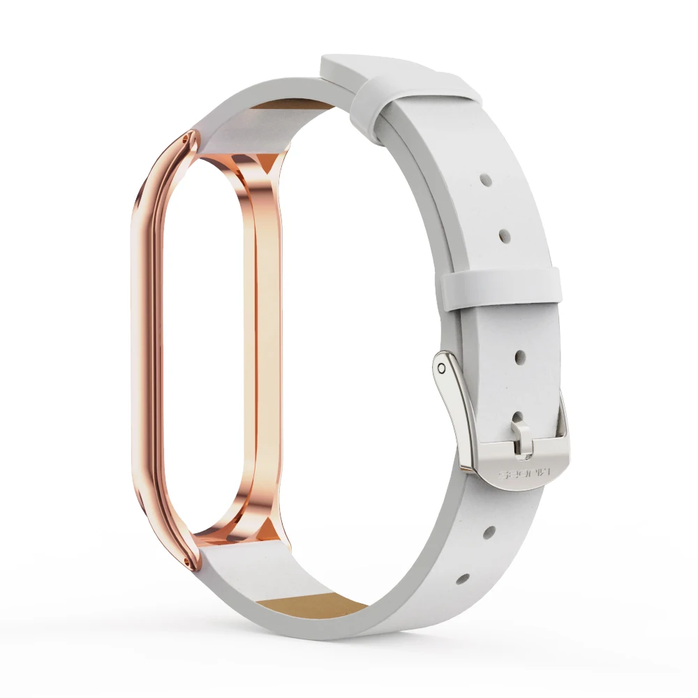 Strap for Mi Band 7 Leather Wristbands Mi Band 6 5 4 3 Bracelet Miband 6 Smart Watch Accessories for Xiaomi NFC Global Version