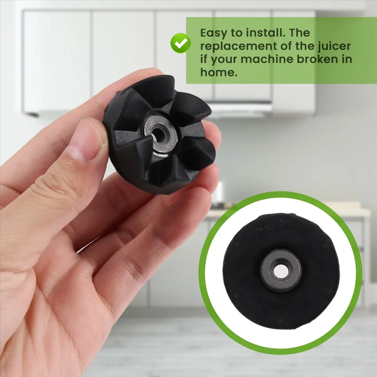 Replacement Parts Rubber Blade Gear Thick Shaft Spare Part for Magic 900W-A09G