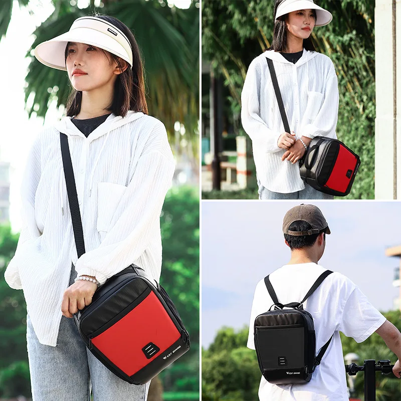 WEST BIKING Waterproof Bicycle Bag 7.3L Large Capacity Bike Front Tube Handlebar Bag Pannier Backpack MTB Scooter Cycling Bag