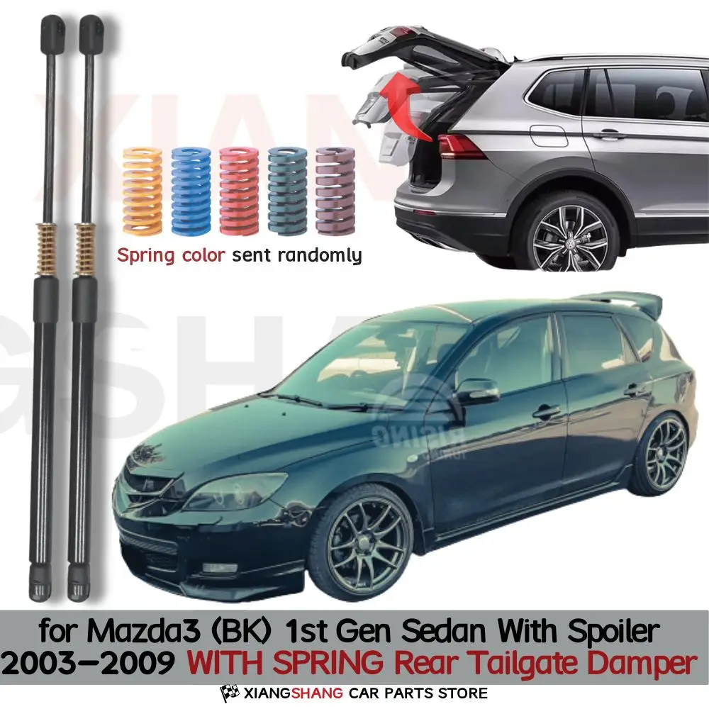 

Auto Pop-Up Trunk Struts for Mazda3 (BK) 1st Gen Sedan With Spoiler 2003-2009 Automatic Opening Gas Lift Supports with Springs
