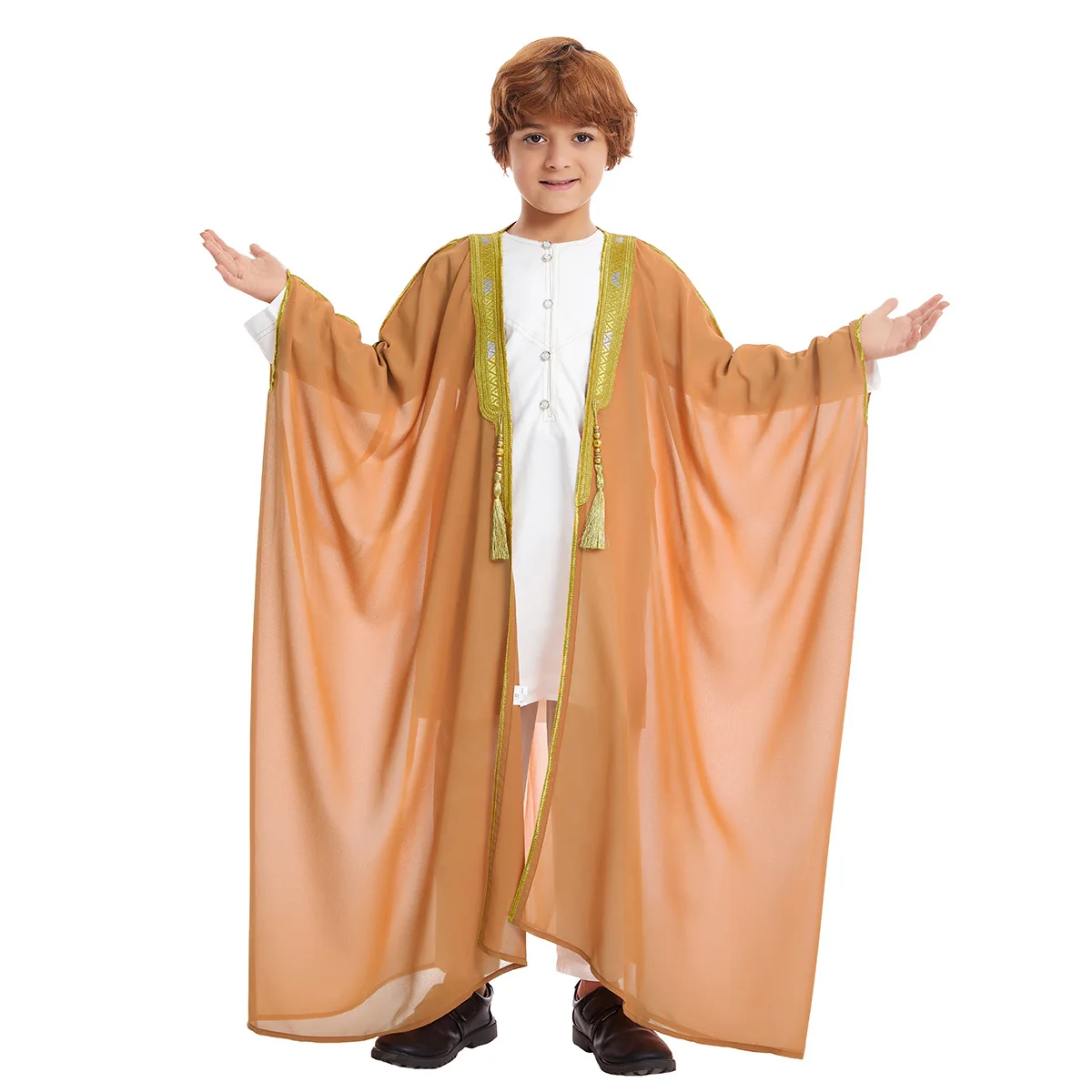 

Dubai Saudi Jubba Thobe Muslim Kids Boys Robe Dishdasha Abaya Kaftan Prayer Islamic Clothing Middle East Teenage Dress Arabic