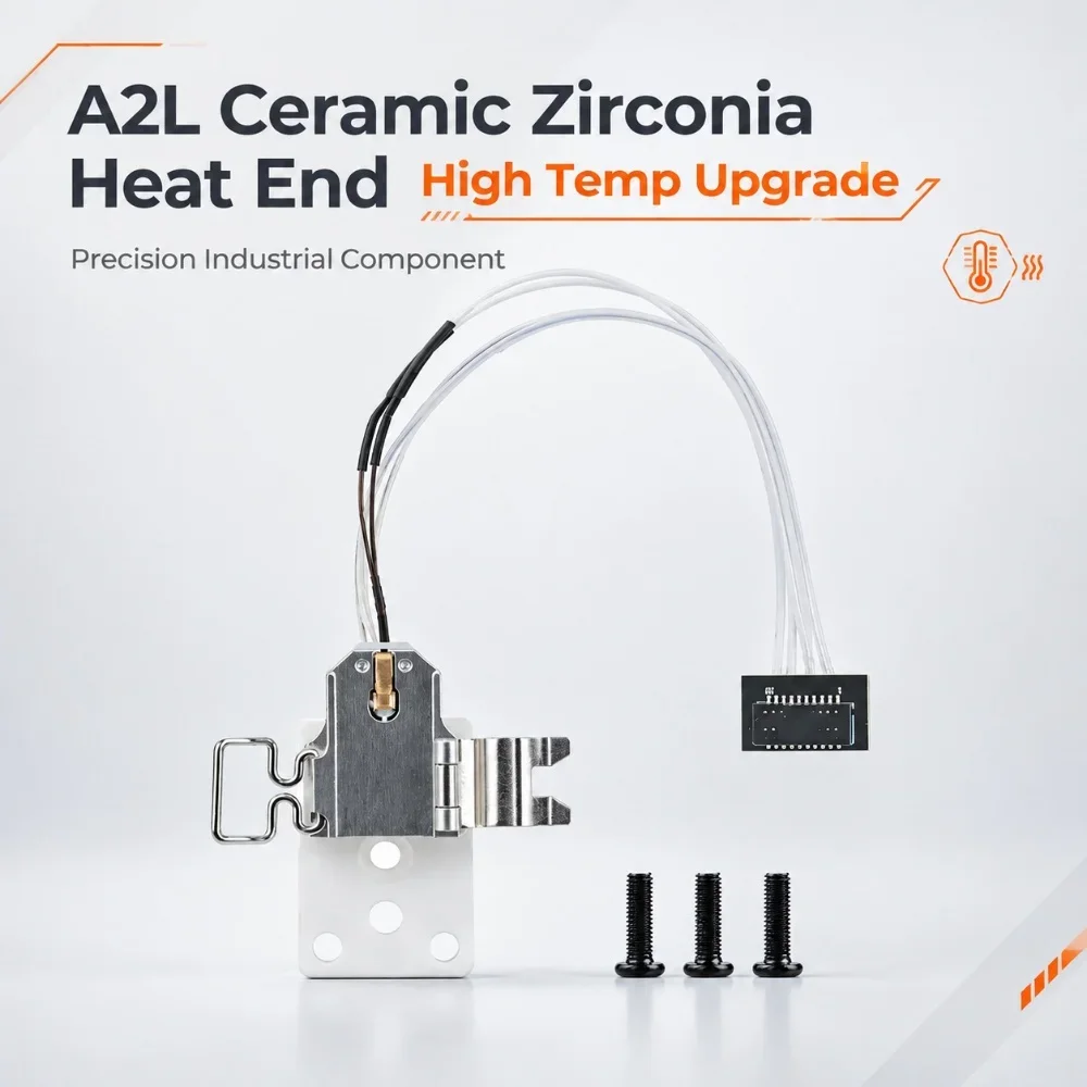 For Bambu Lab A2L Hotend Heating Assembly Upgrade Ceramic Zirconia 3d Printer Bambulab A2L Hotend Mount 3D Printer Parts