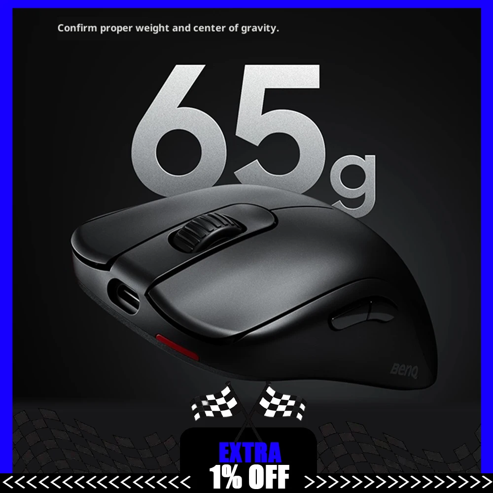 ZOWIE ZA13-DW Gaming Mouse The Rate Of Return Is 4000HZ Short Axis Design Wireless Mouse 3950 Sensor For CSGO PC Accessories