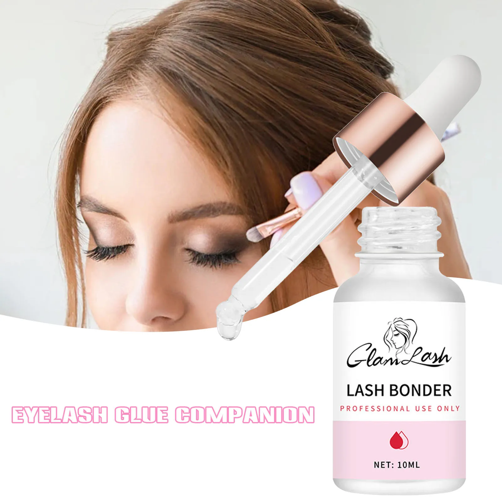 10ml Eyelashes Extensions Glue Waterproof Long-Lasting Eyelash Glue for Lash Practice Eyelash Extensions