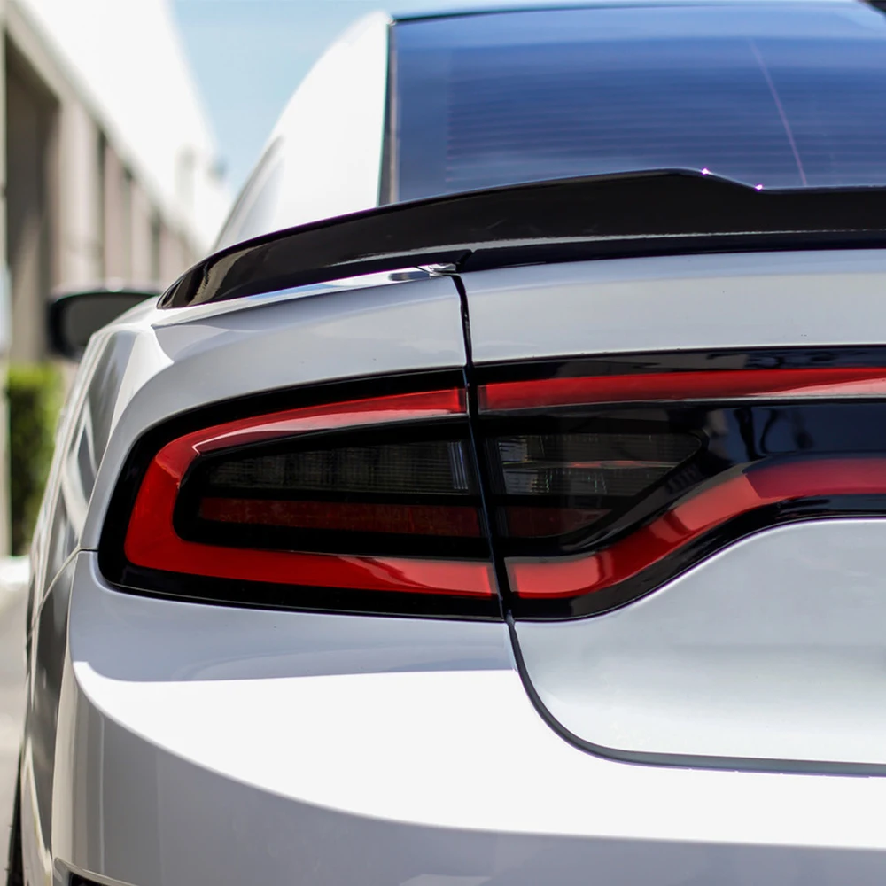 For Dodge Charger 2015 2016 2017 2018 2019 2020 2021 2022 Car Rear Tail Light Sticker Films Smoked Vinyl Precut Tint Overlay