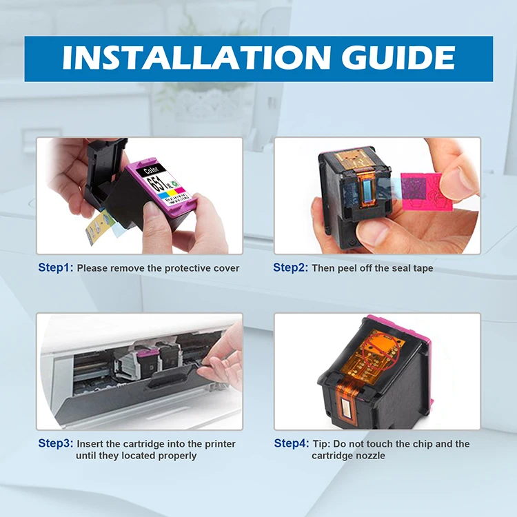 ShinColor cartouche hp 651 Ink Cartridge Replacement for OfficeJet 202/202c/252/252c Deskjet Ink  Advantage 5575/5645