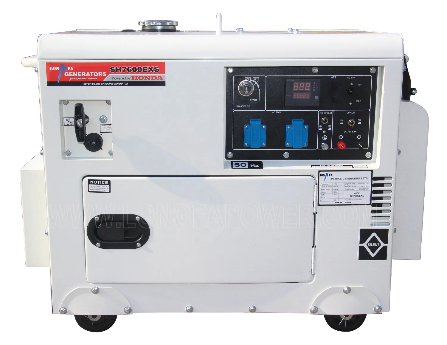 Portable Single Phase 220V Home Electric Start 8kw 8.5kw 10kw Super Silent Gasoline Generator Powered By Hondaengine