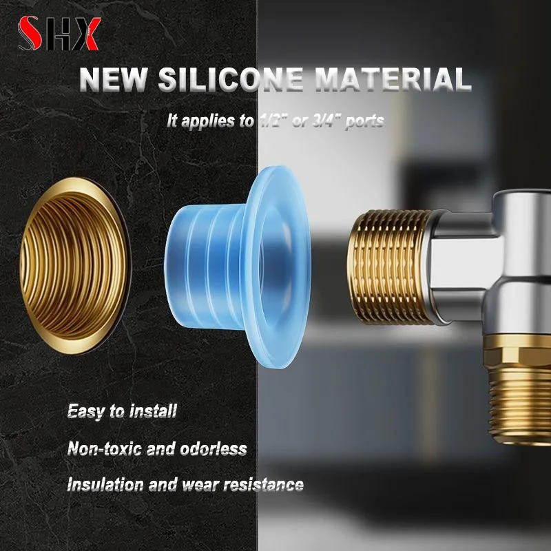 Silicone Sealing Ring Faucet Leak-proof Sealing Gasket Prevent Dripping Leak-proof Sealed Buckle Threaded Pipe Fitting Plug