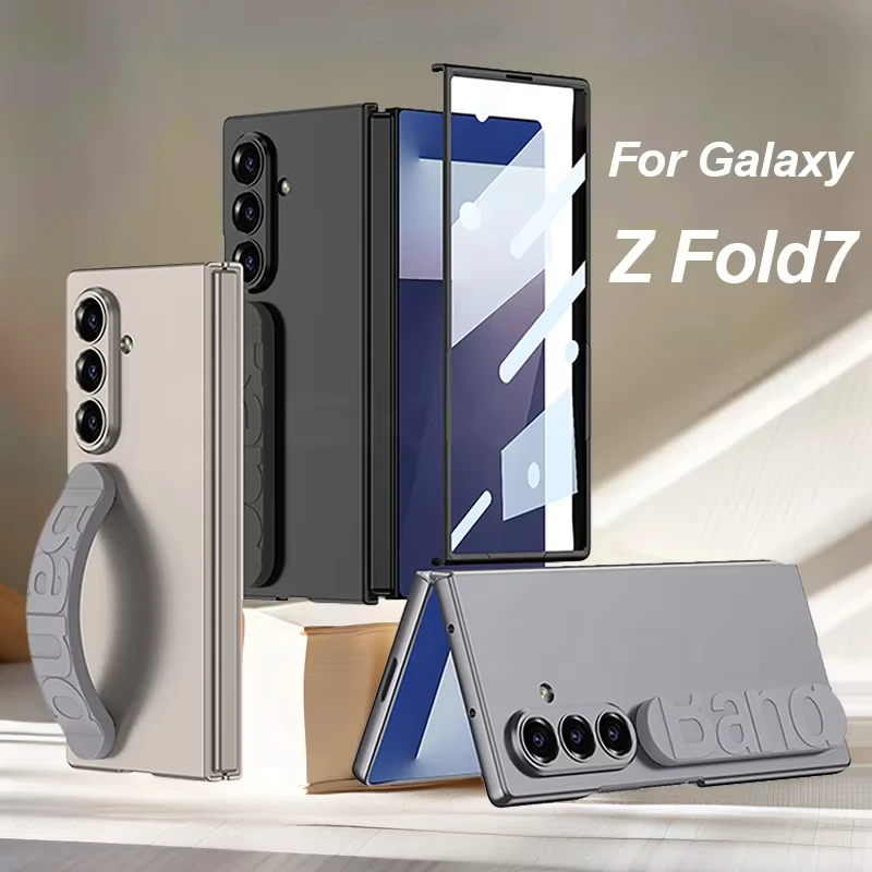 Ultra-thin Silicone Wristband Case For Samsung Galaxy Z Fold 7 Outer Screen Protective Matte Cover For Galaxy Z Fold7 Case