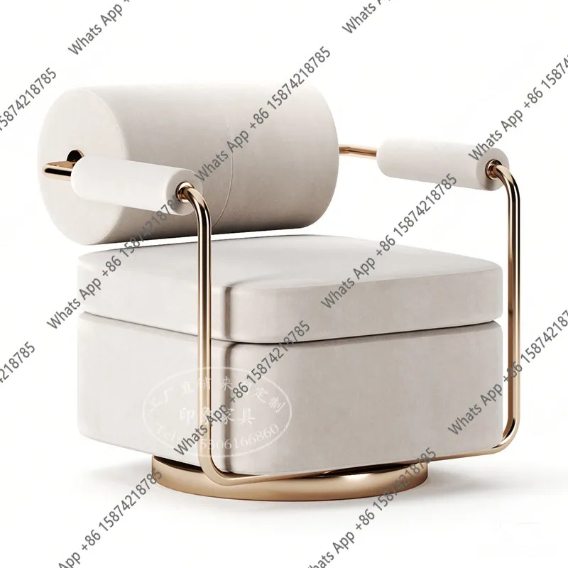 

Итальянское дизайнерское кресло-софа в стиле лайт-люкс, современное, простое, для балкона, гостиной, дома, для отдыха, ленивое кресло-софа