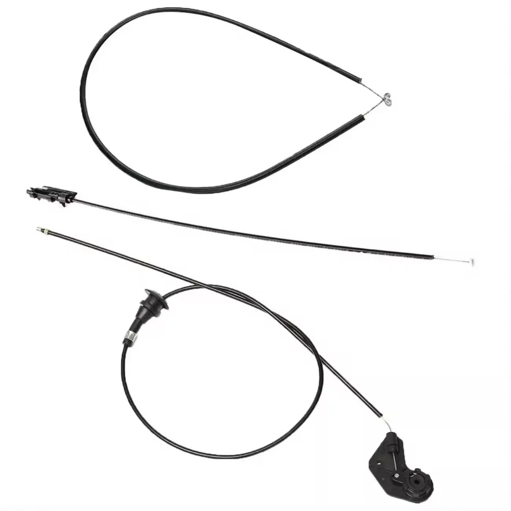51238176595 51238190754 51238176596 New High Quality 3Pcs Motor Bowdenkabel Hood Release Draad for-Bmw E39 525I 530I