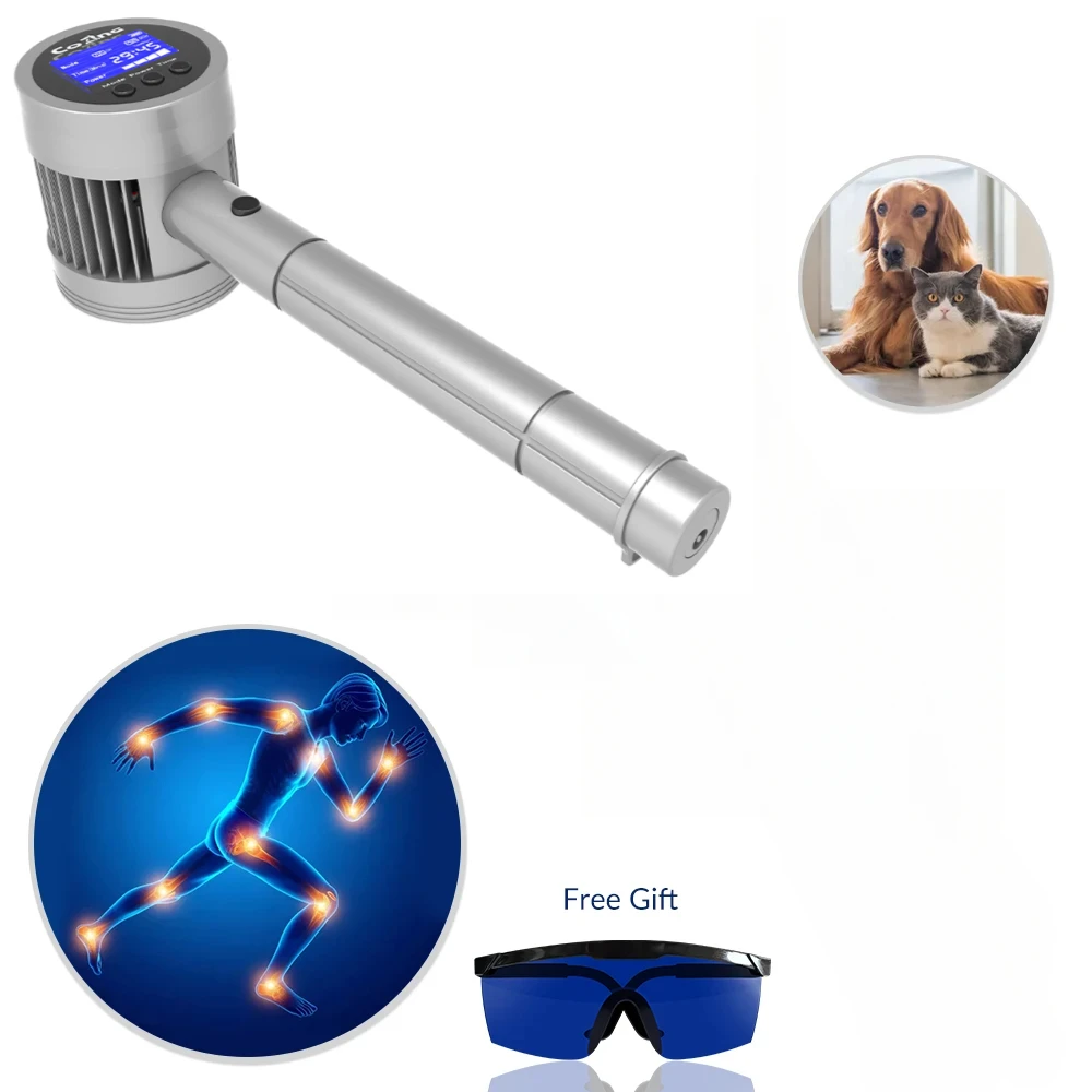 

Red Laser With On Off Button For Use On Dogs 808nmx10diodes+650nmx15diodes Lasers For Tenosynovitis Muscle Strain