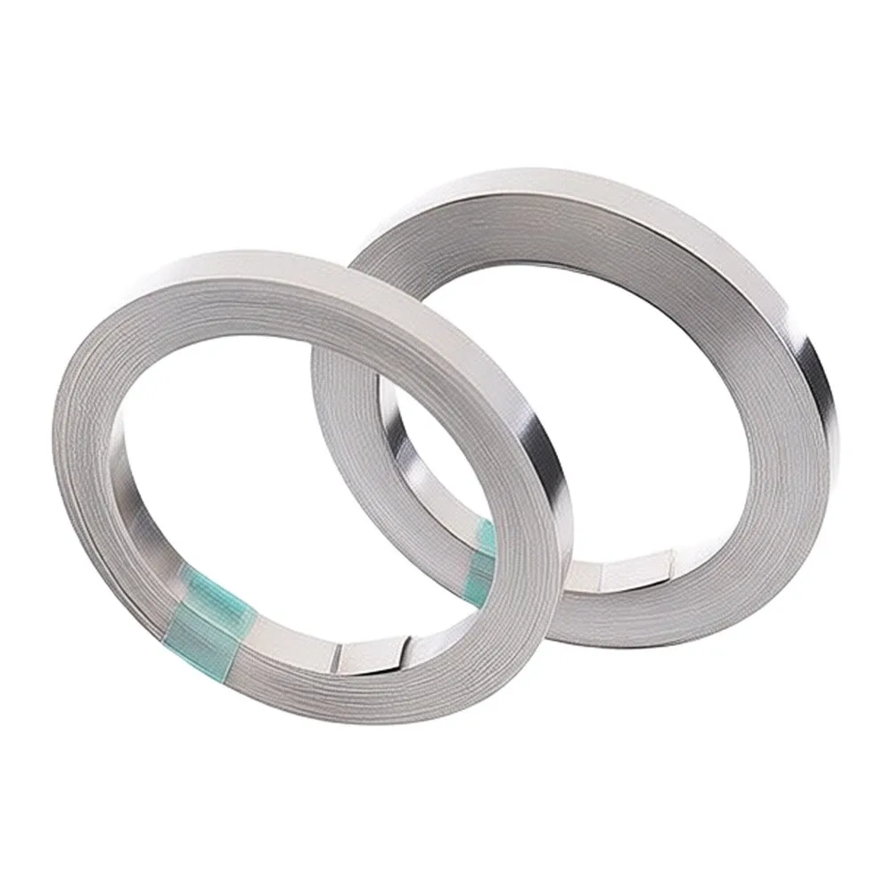 Nickel Plated Steel Strip for Spot Welding 2 Rolls 10 Meter Length 0.2mm Thickness Suitable for Thin Tab and Delicate Welding