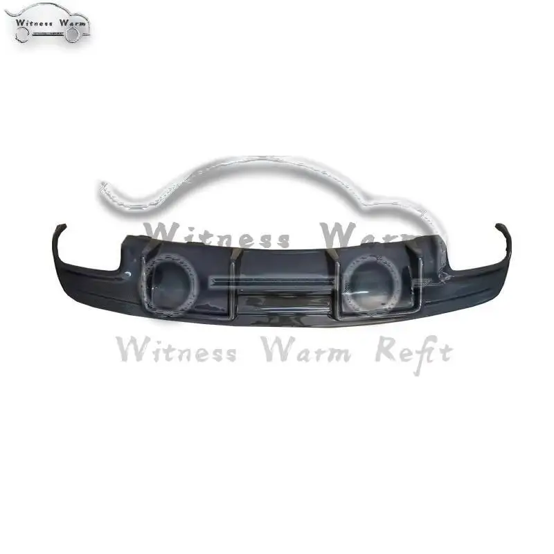 ناشر سبويلر للشفاه الخلفية من ألياف الكربون لبنز Cla Class W117 Cla200 Cla250 Cla260 Cla45 2014-2019 Frp مع 4 - عادم المخرج