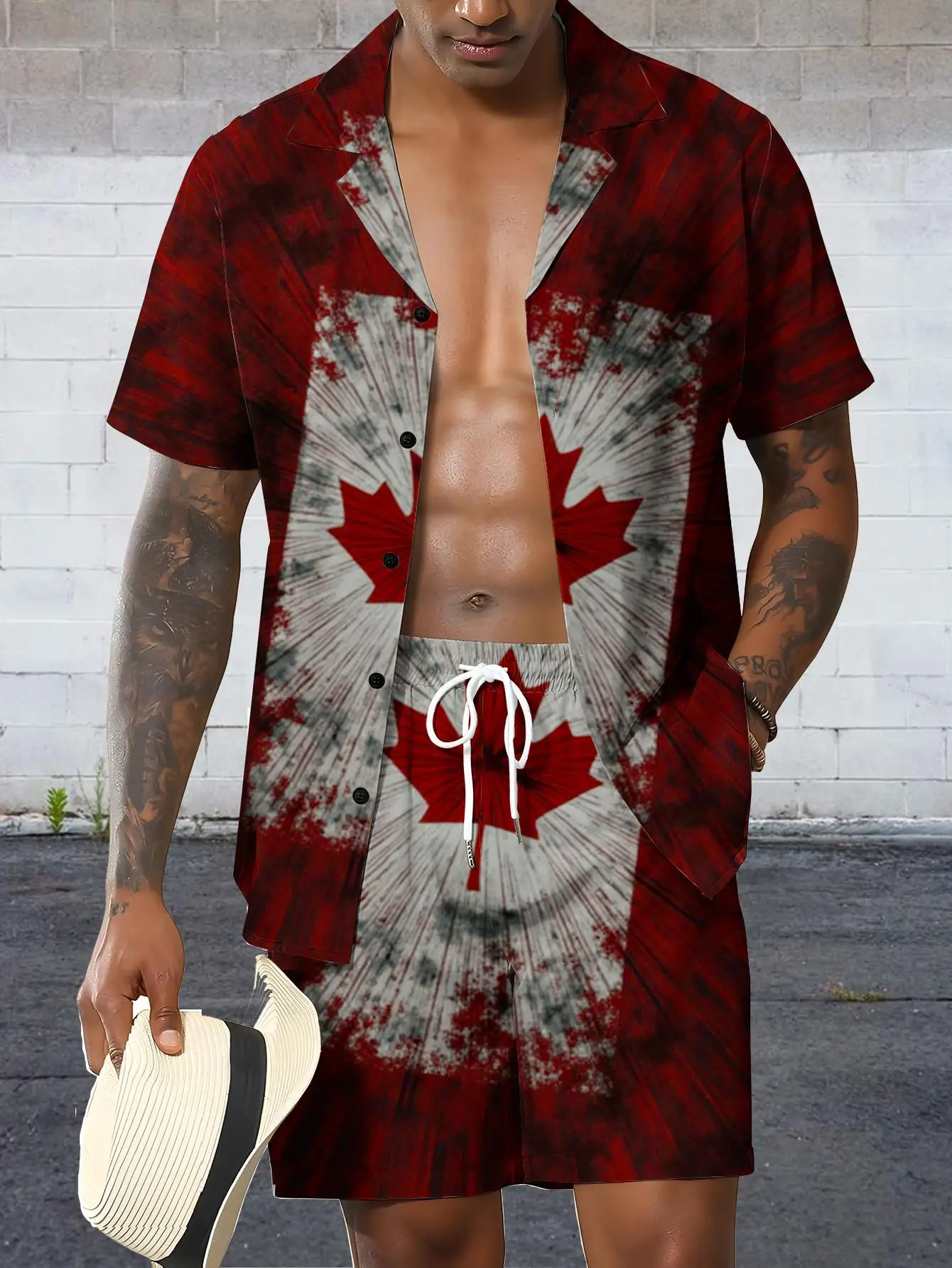 Men's Shirt Sets 2026 Spring/Summer Y2k tracksuits Tracksuit men men's suits 3D Printed men's sports suit jogging set Graphic