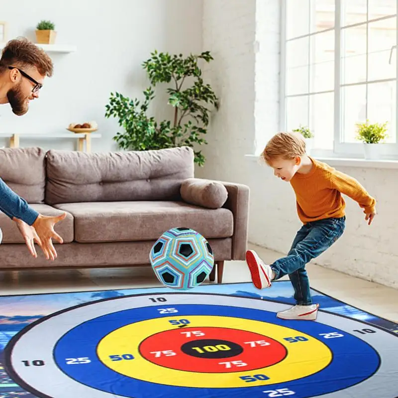 Objetivo de fútbol colorido, juego de lanzamiento de pelota pegajosa, juegos educativos, deportes al aire libre, juguetes para niños de interior