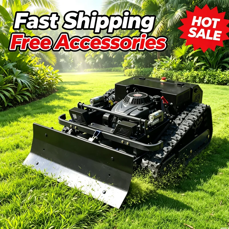 Customised Hot Sale Self Propelled Lawn Mower Remote Control Lawn Mower Lawn Mower Robot With Snow Shovel For Hillside Lawn