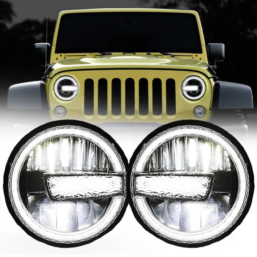 Morsun Headlight for Jeep JK CJ TJ LJ 7