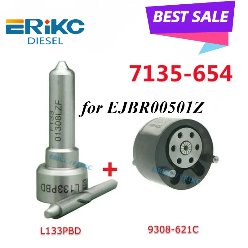 

ERIKC 7135-654 Diesel Injector Repair Kit Nozzle L133PBD Valve 9308-621C for JAGUAR EJBR00501Z
